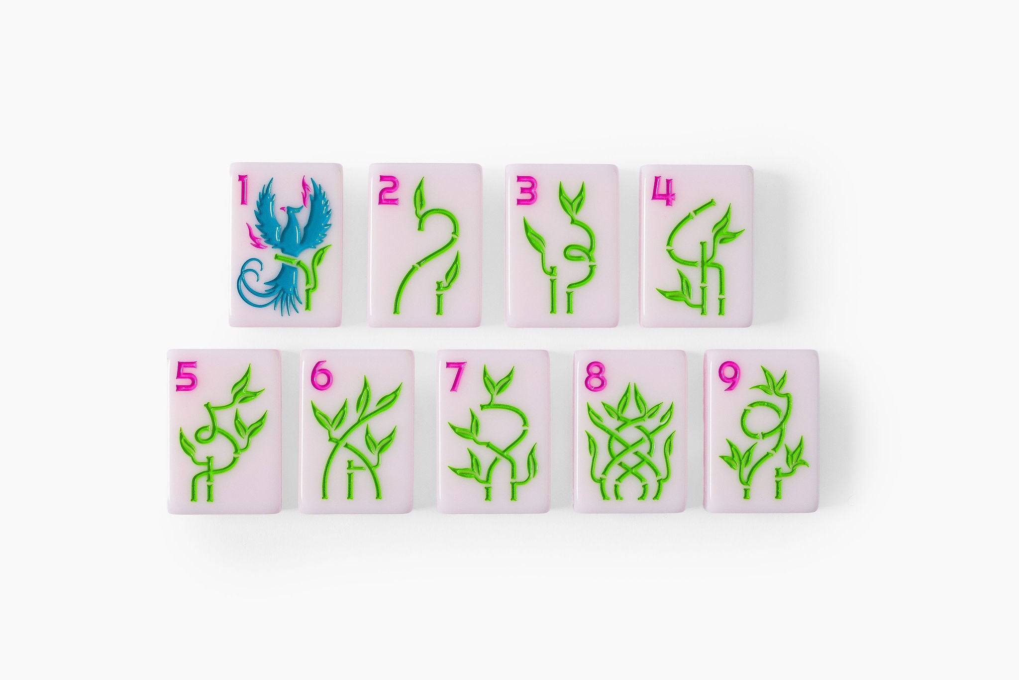 Shell Pink Lucky Charm American Mahjong Set - 160 Acrylic Tiles, Mat, Storage Bag & Accessories 3 Shell Pink Lucky Charm American Mahjong Set - 160 Acrylic Tiles, Mat, Storage Bag & Accessories - Image 3