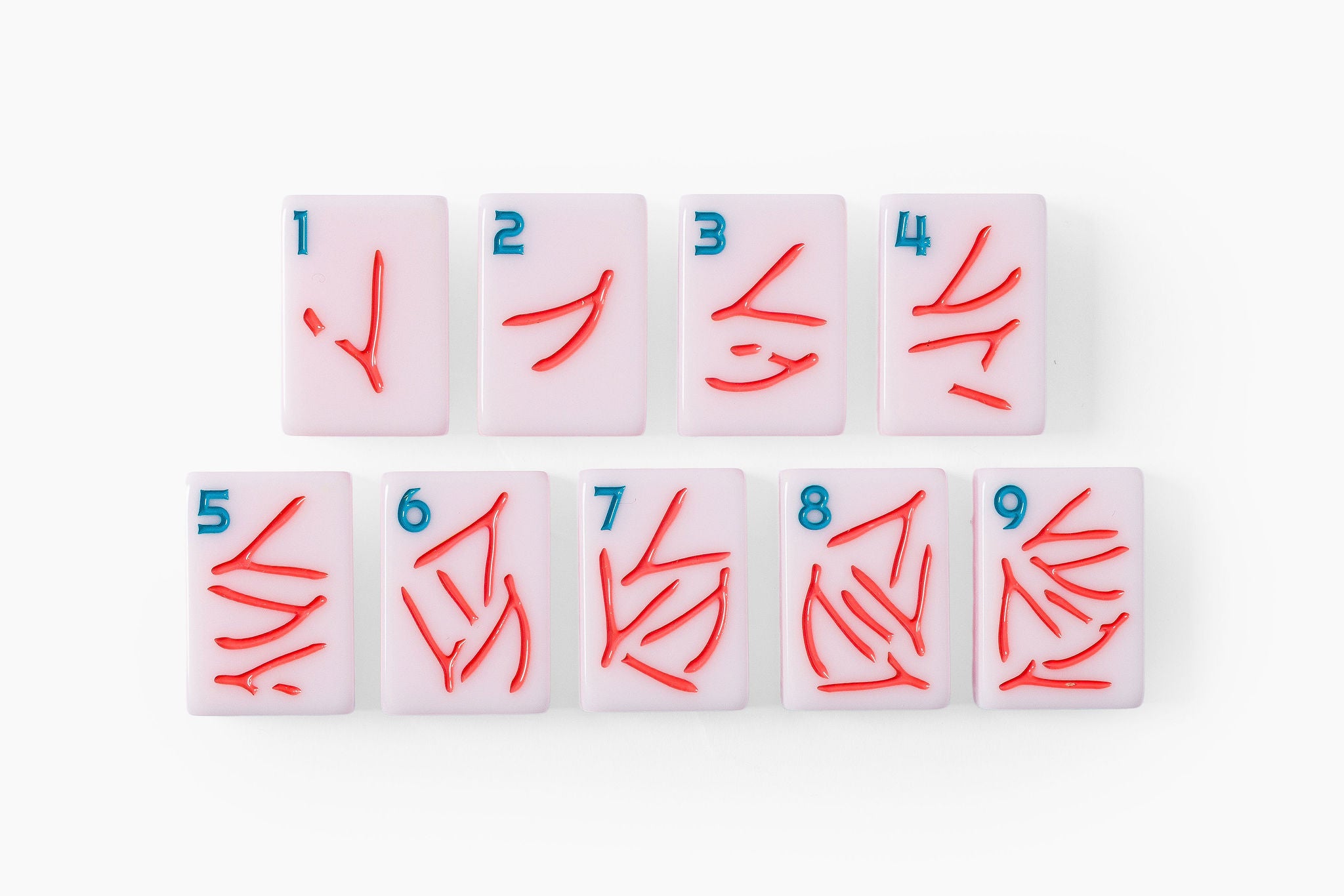 Shell Pink Lucky Charm American Mahjong Set - 160 Acrylic Tiles, Mat, Storage Bag & Accessories 4 Shell Pink Lucky Charm American Mahjong Set - 160 Acrylic Tiles, Mat, Storage Bag & Accessories - Image 4