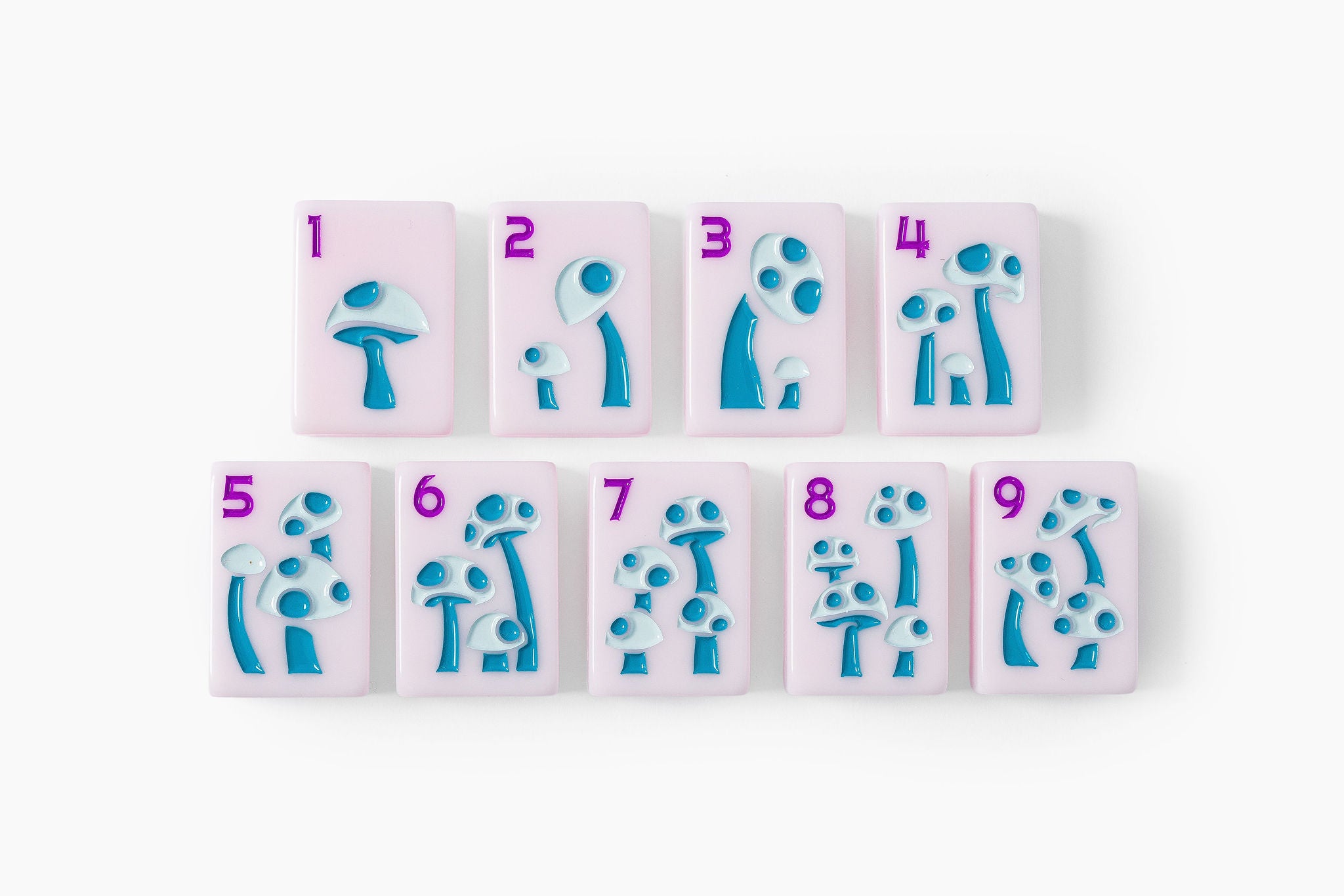 Shell Pink Lucky Charm American Mahjong Set - 160 Acrylic Tiles, Mat, Storage Bag & Accessories 2 Shell Pink Lucky Charm American Mahjong Set - 160 Acrylic Tiles, Mat, Storage Bag & Accessories - Image 2