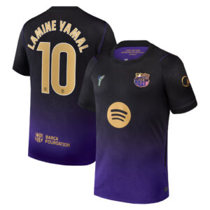 Lamine Yamal Barcelona 2026 Away Stadium Soccer Jersey for Soccer Fans