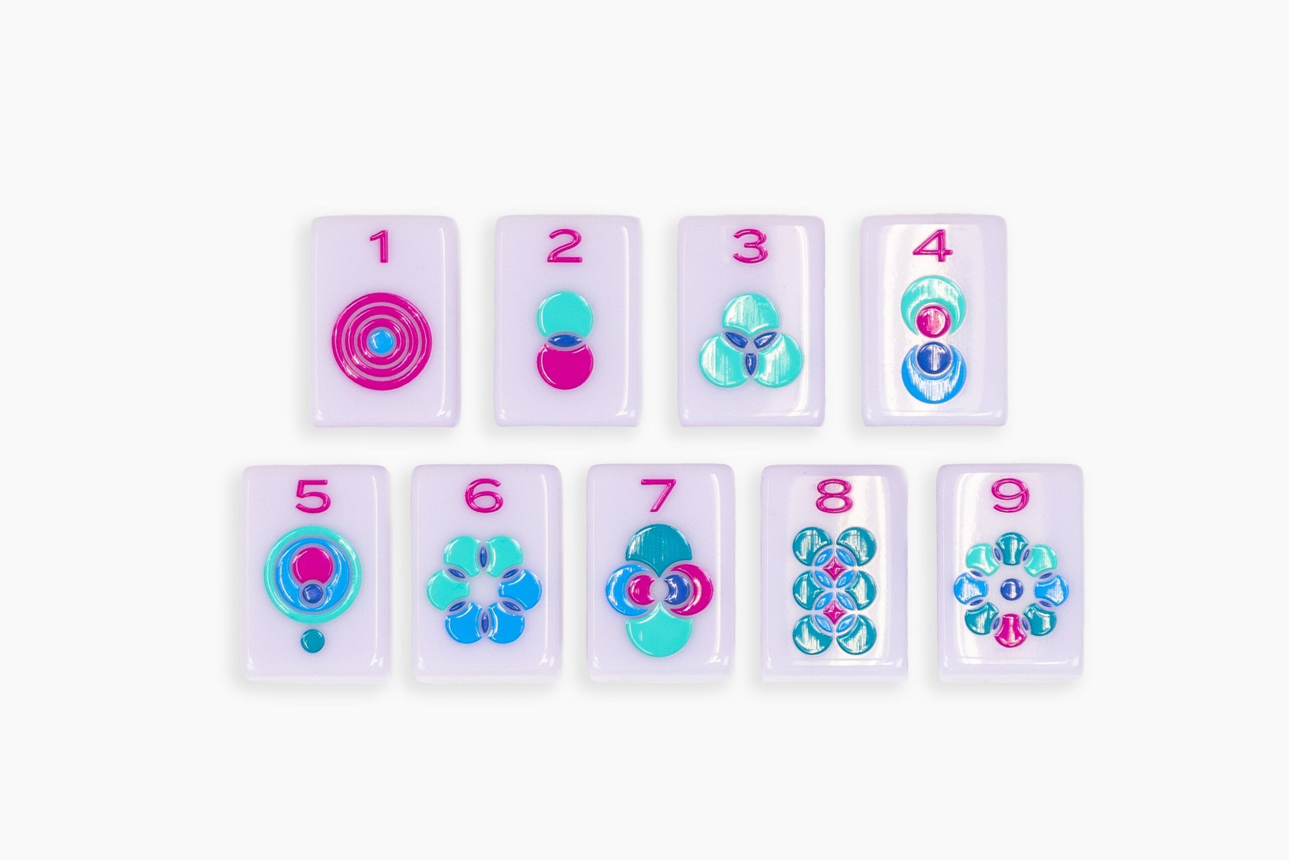 Lilac Minimal Mid-Century American Mahjong Set - 160 Acrylic Tiles, Mat, Storage Bag & Accessories 2 Lilac Minimal Mid-Century American Mahjong Set - 160 Acrylic Tiles, Mat, Storage Bag & Accessories - Image 2