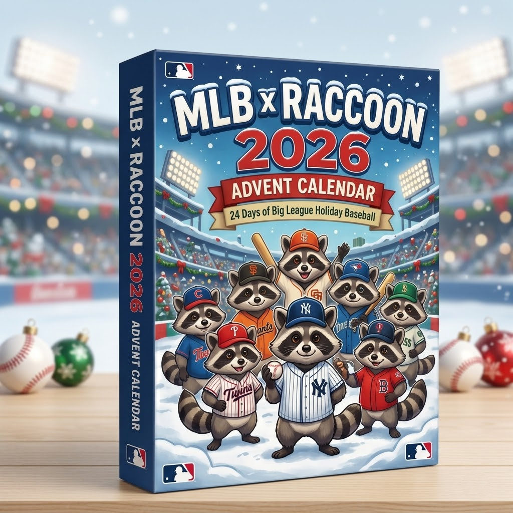 Major League Baseball x Raccoon Advent Calendar 2026 for Baseball Fans 1 Major League Baseball x Raccoon Advent Calendar 2026 for Baseball Fans