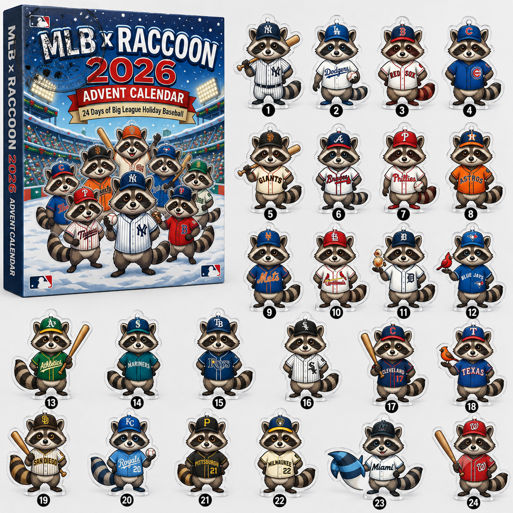 Major League Baseball x Raccoon Advent Calendar 2026 for Baseball Fans 2 Major League Baseball x Raccoon Advent Calendar 2026 for Baseball Fans