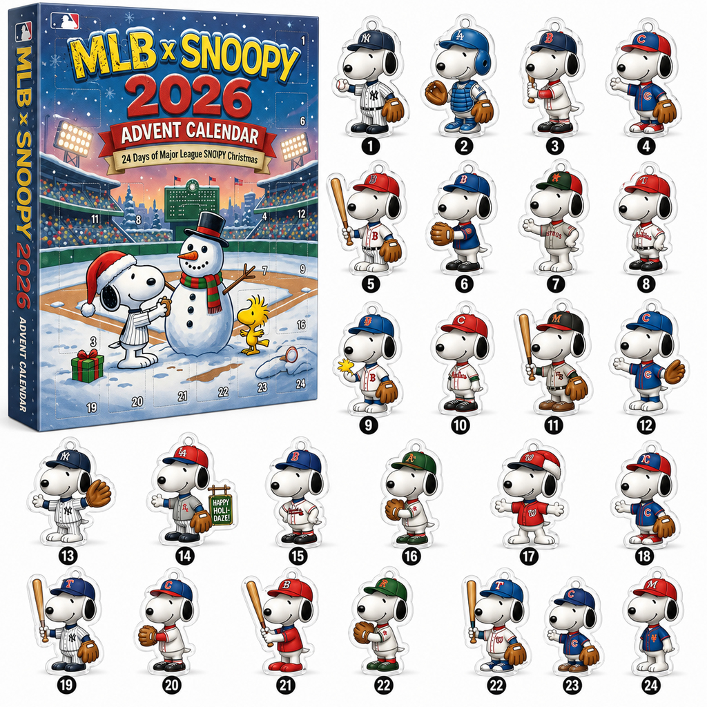Major League Baseball x Snoopy Advent Calendar 2026 for Baseball Fans 1 Major League Baseball x Snoopy Advent Calendar 2026 for Baseball Fans