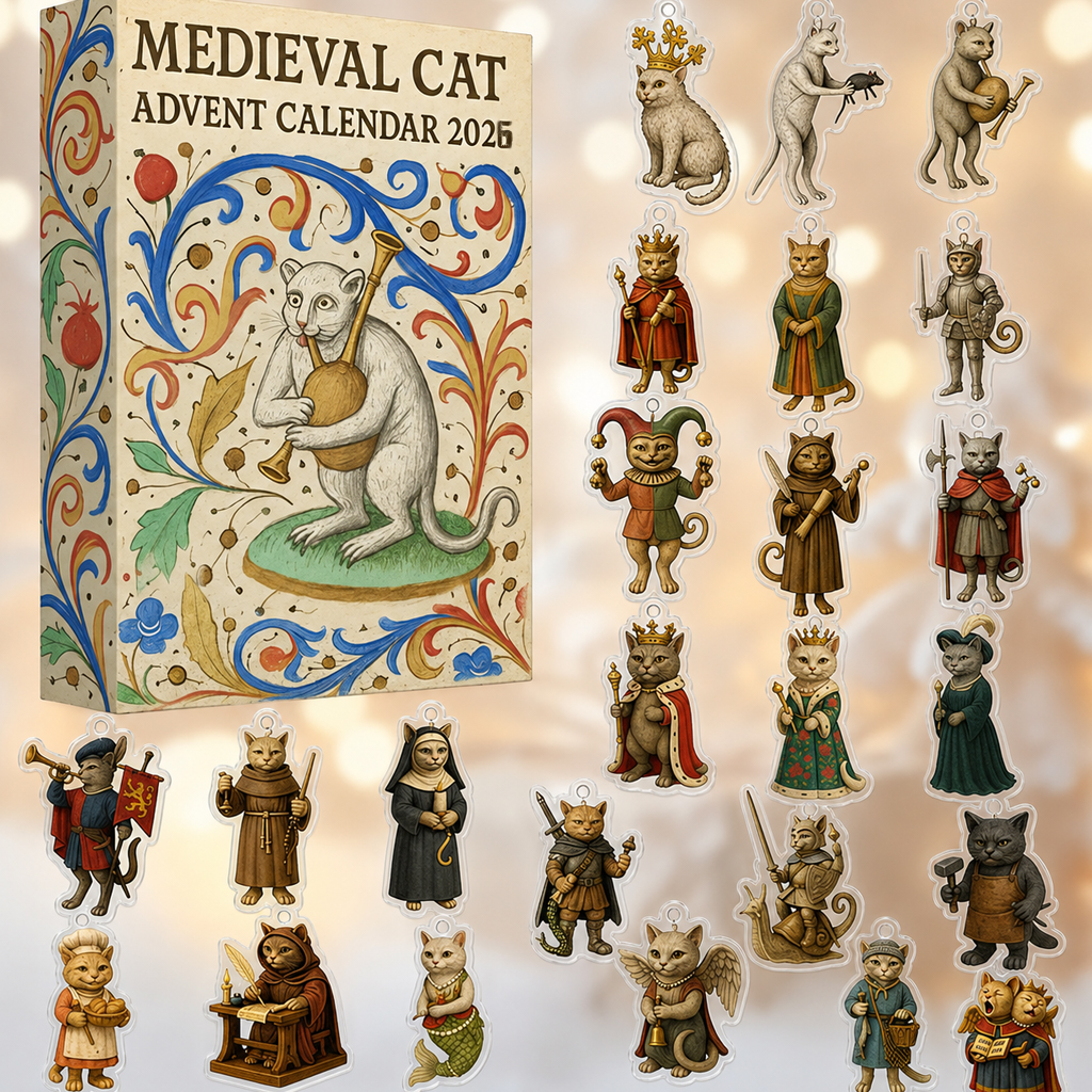 Medieval Cat Advent Calendar 2026 for Cat Lovers 2 Medieval Cat Advent Calendar 2026 for Cat Lovers