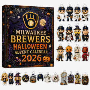 Milwaukee Brewers 56th Anniversary Halloween Advent Calendar 2026 for Baseball Fans