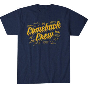 Milwaukee Brewers Baseball Comeback Crew Graphic Shirt for Baseball Fans