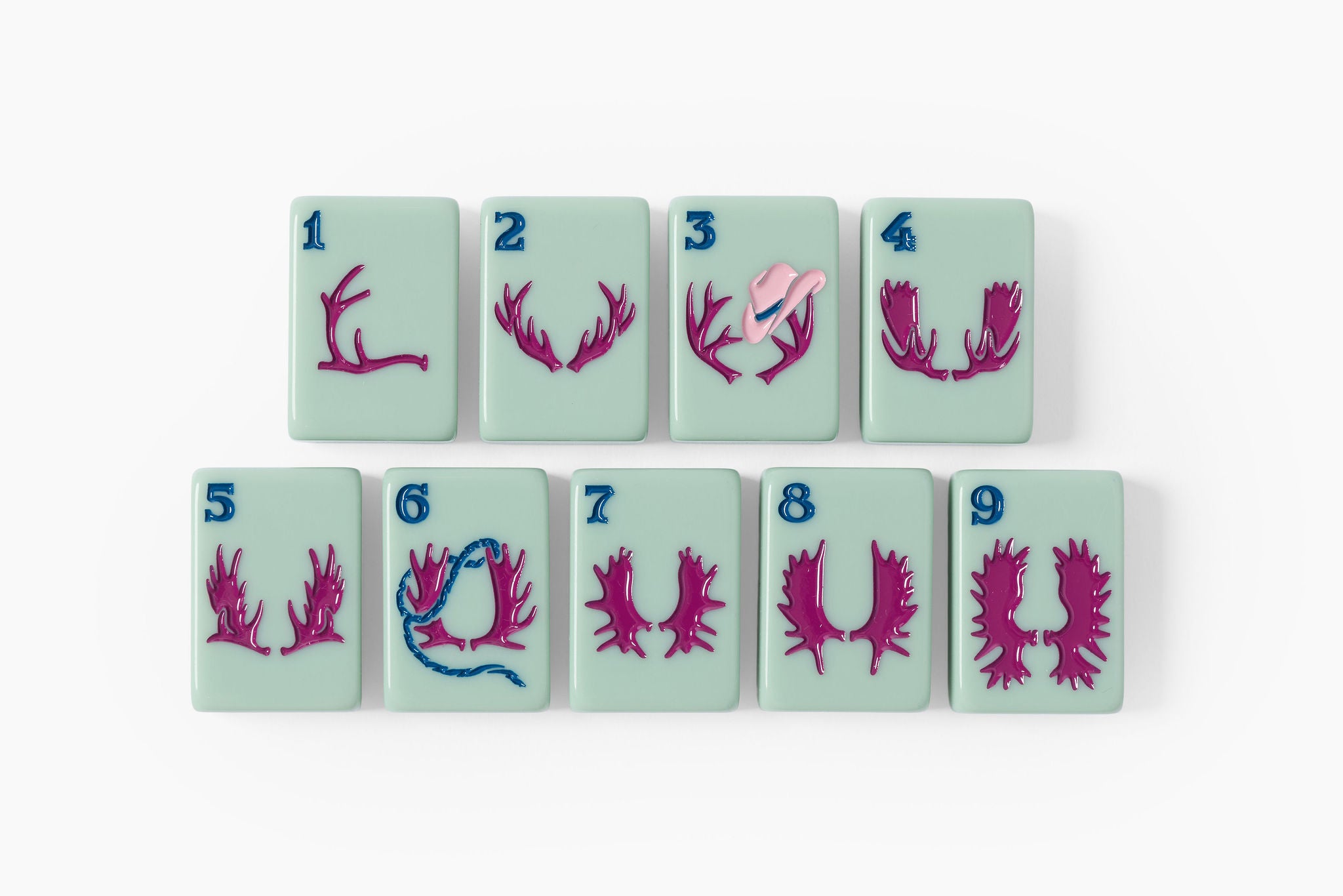 Sage Green Mountain Landscape American Mahjong Set - 160 Acrylic Tiles, Mat, Storage Bag & Accessories 4 Sage Green Mountain Landscape American Mahjong Set - 160 Acrylic Tiles, Mat, Storage Bag & Accessories - Image 4