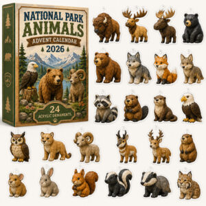 National Park Animals Christmas Advent Calendar 2026 for Wildlife and Nature Lovers