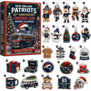New England Patriots 65th Anniversary Christmas Advent Calendar 2026 for Football Fans