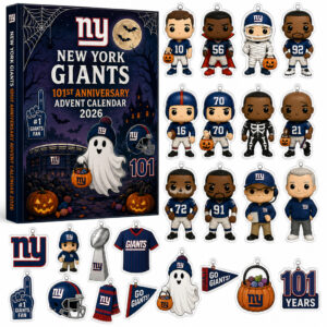 New York Giants 101th Anniversary Halloween Advent Calendar 2026 for Football Fans