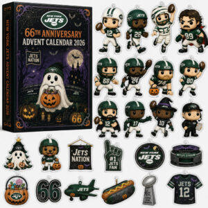 New York Jets 66th Anniversary Halloween Advent Calendar 2026 for Football Fans