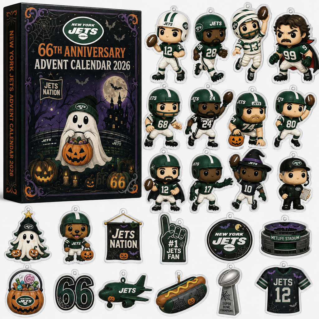 New York Jets 66th Anniversary Halloween Advent Calendar 2026 for Football Fans 1 New York Jets 66th Anniversary Halloween Advent Calendar 2026 for Football Fans