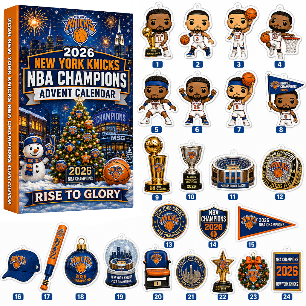 New York Knicks National Basketball Association Champions 2026 Christmas Advent Calendar for Basketball Fans 2 New York Knicks National Basketball Association Champions 2026 Christmas Advent Calendar for Basketball Fans
