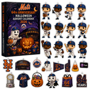 New York Mets 64th Anniversary Halloween Advent Calendar 2026 for Football Fans