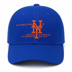 New York Mets My Chemical Romance Graphic Hat for Baseball and Rock Music Fans