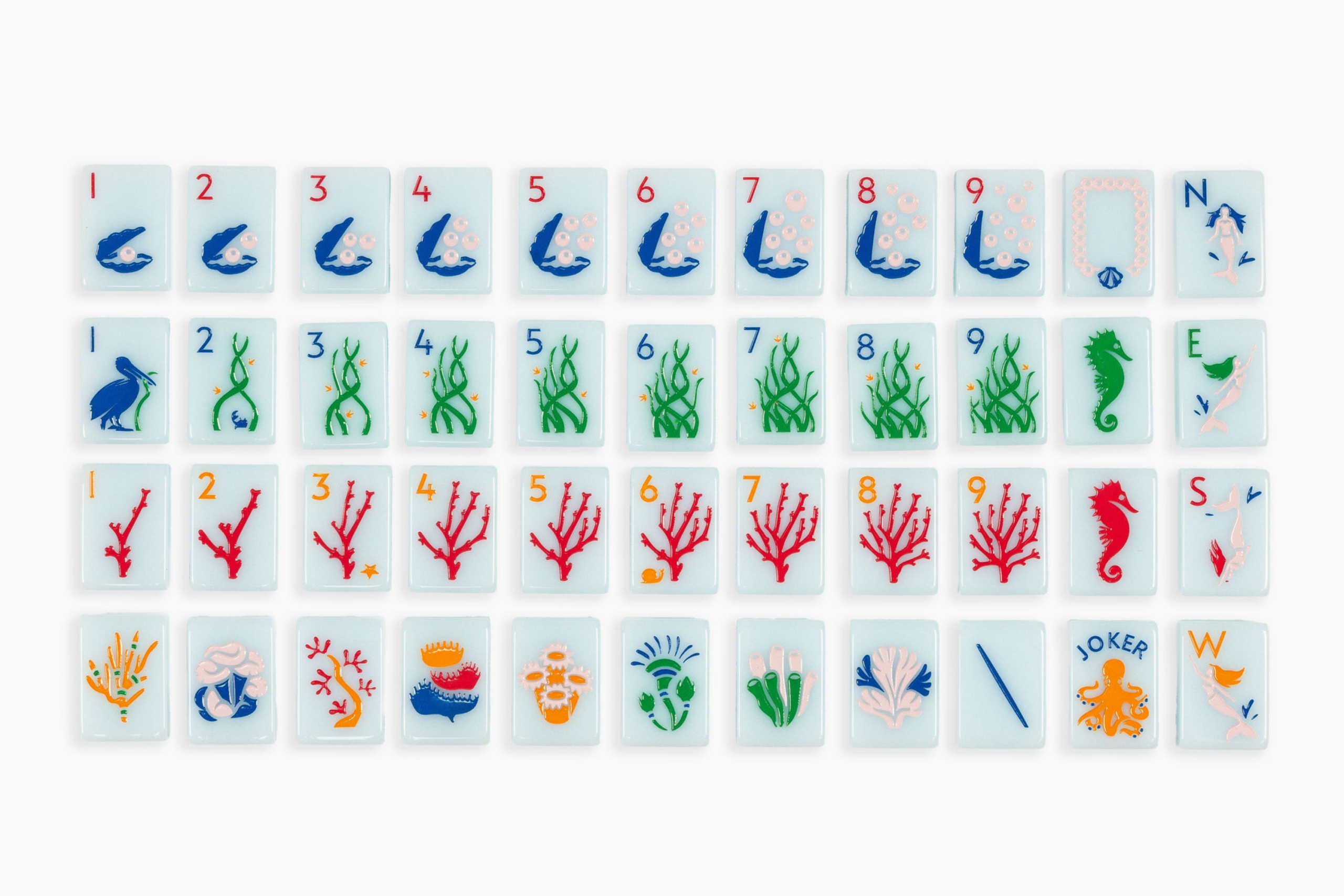Soft Blue Ocean Inspired American Mahjong Set - 160 Acrylic Tiles, Mat, Storage Bag & Accessories 1 Soft Blue Ocean Inspired American Mahjong Set - 160 Acrylic Tiles, Mat, Storage Bag & Accessories