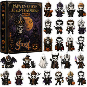 Papa Emeritus Ghost Band Halloween Advent Calendar 2026 for Rock Music and Halloween Fans