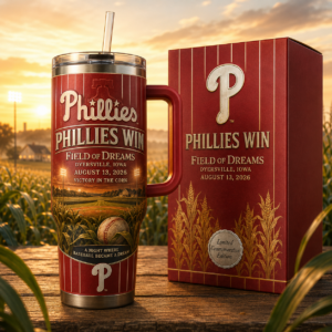 Philadelphia Phillies Field of Dreams Win 2026 Limited Edition 40oz Tumbler for Baseball Fans