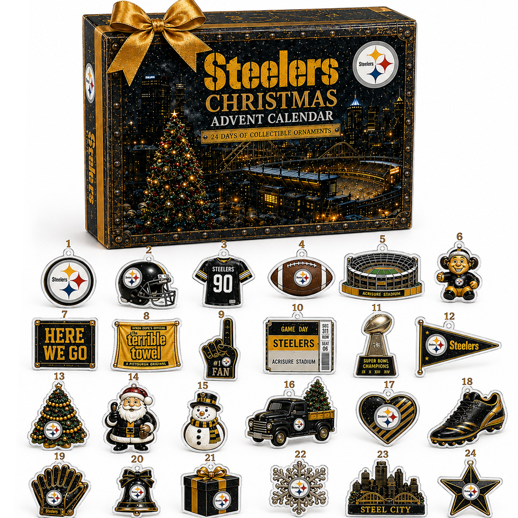 Pittsburgh Steelers Christmas Advent Calendar 2026 for Football Fans 1 Pittsburgh Steelers Christmas Advent Calendar 2026 for Football Fans
