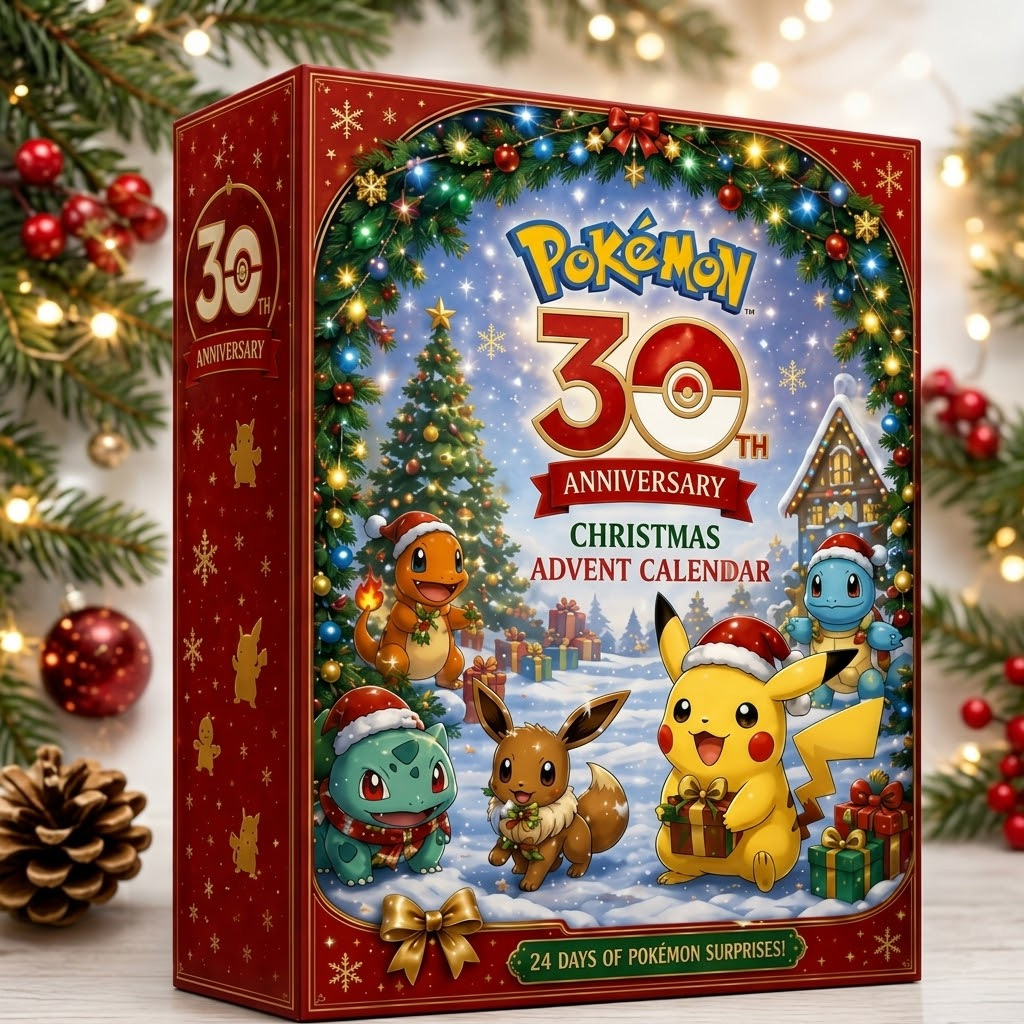 Pokemon 30th Anniversary Christmas Advent Calendar 2026 for Pokemon Fans 2 Pokemon 30th Anniversary Christmas Advent Calendar 2026 for Pokemon Fans