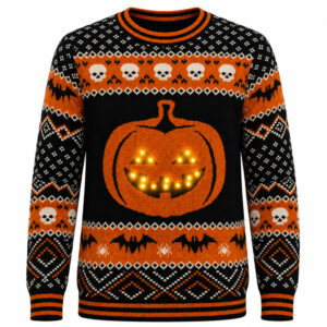 Pumpkin Ugly Sweater For Halloween 2026
