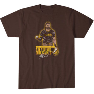 San Diego Padres Fernando Tatis Jr. Are You Not Entertained Graphic Shirt for Baseball Fans