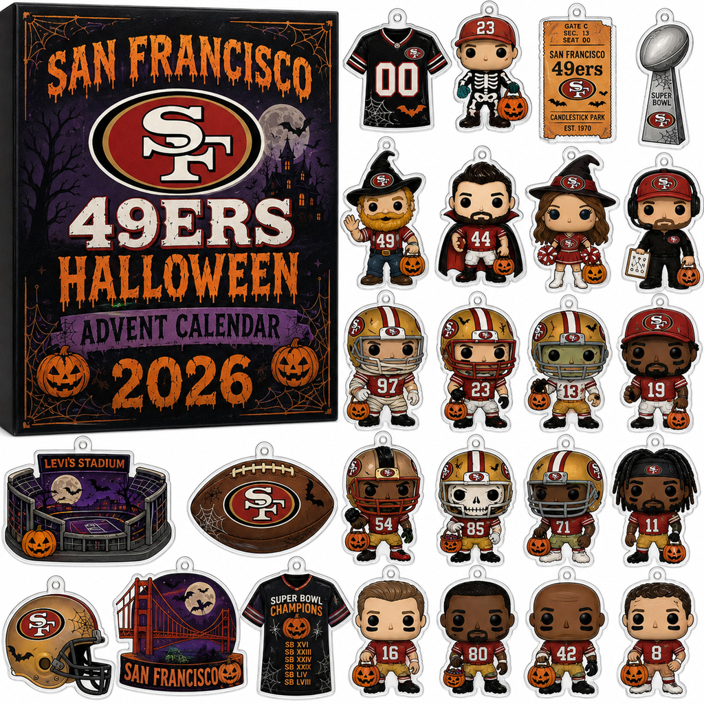 San Francisco 49ers Halloween Advent Calendar 2026 for Football Fans 1 San Francisco 49ers Halloween Advent Calendar 2026 for Football Fans