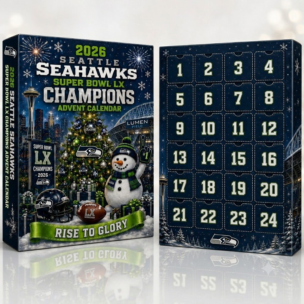 Seattle Seahawks Super Bowl LX Champions 2026 Advent Calendar for Football Fans 1 Seattle Seahawks Super Bowl LX Champions 2026 Advent Calendar for Football Fans