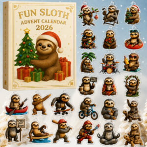 Sloth Christmas Advent Calendar 2026 for Sloth Lovers