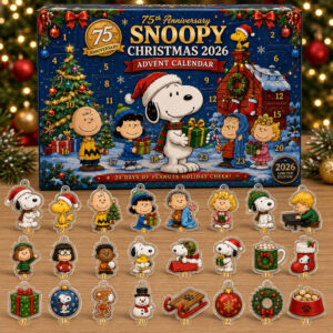 Snoopy 75th Anniversary Christmas Advent Calendar 2026 for Peanuts Fans