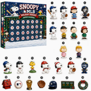 Snoopy Peanuts Baseball Christmas Advent Calendar 2026 for Baseball and Peanuts Fans