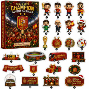 Spain World Cup 2026 Champion Advent Calendar for Soccer Fans