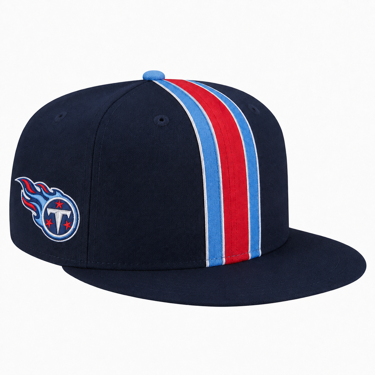 Tennessee Titans Navy Light Blue Red Team Stripe Embroidered Logo Snapback Cap for Football Fans 1 Tennessee Titans Navy Light Blue Red Team Stripe Embroidered Logo Snapback Cap for Football Fans
