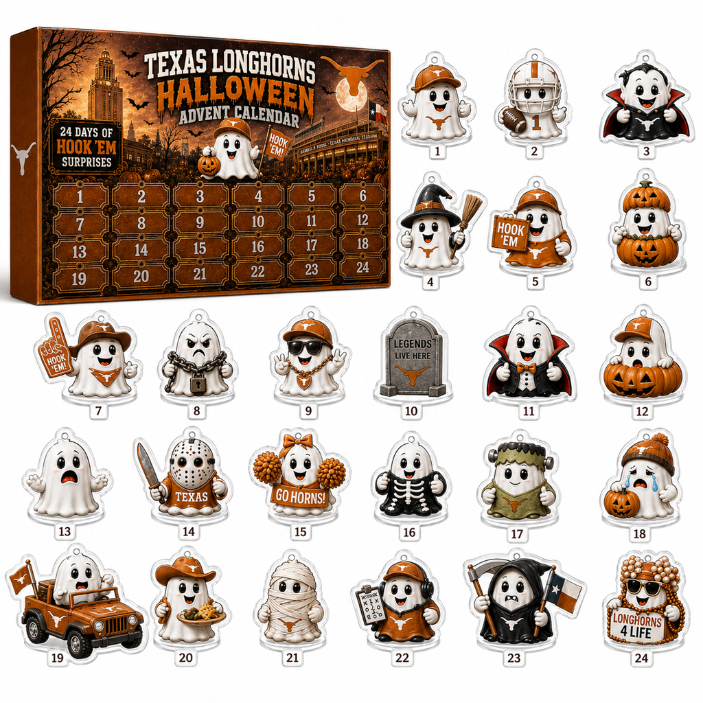 Texas Longhorns Halloween Advent Calendar 2026 for College Football Fans 1 Texas Longhorns Halloween Advent Calendar 2026 for College Football Fans