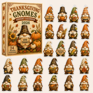Thanksgiving Gnomes Advent Calendar 2026 for Thanksgiving and Gnome Lovers