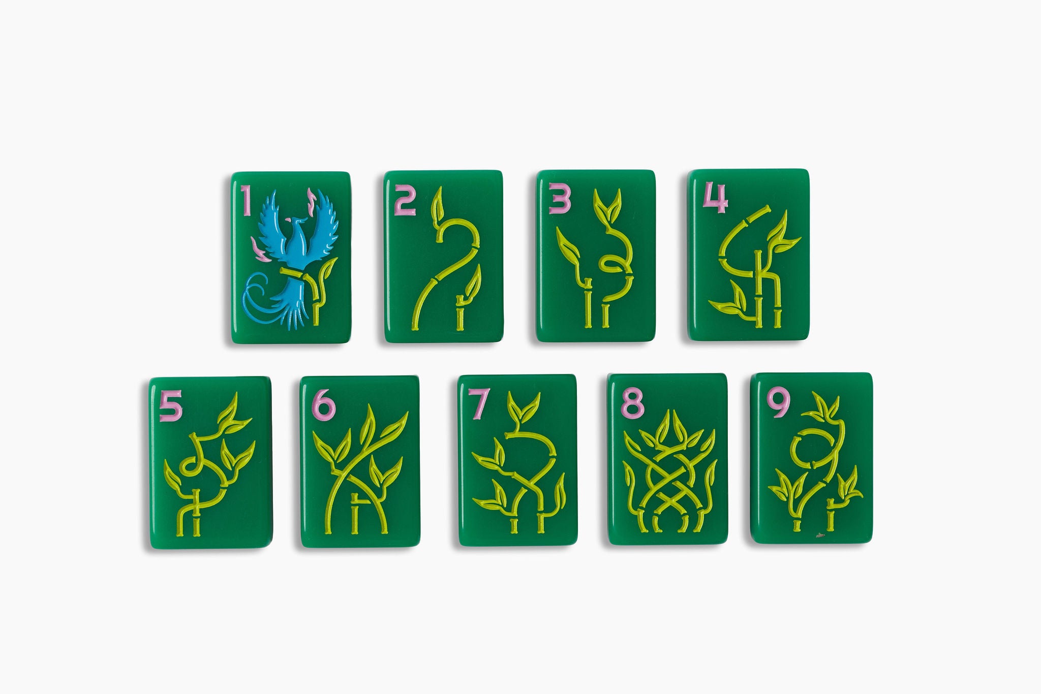 Jade Green Lucky Charm American Mahjong Set - 160 Acrylic Tiles, Mat, Storage Bag & Accessories 3 Jade Green Lucky Charm American Mahjong Set - 160 Acrylic Tiles, Mat, Storage Bag & Accessories - Image 3