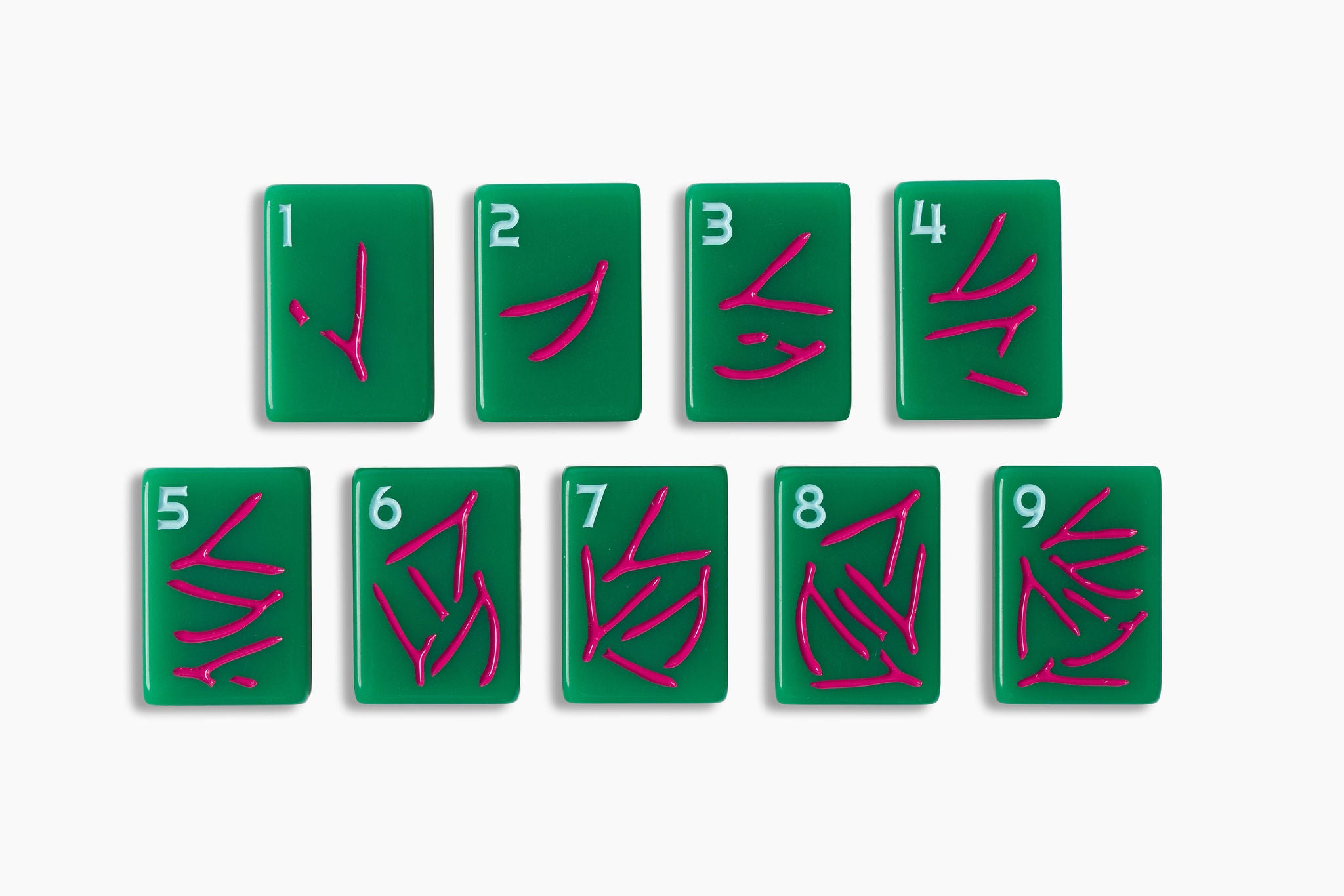 Jade Green Lucky Charm American Mahjong Set - 160 Acrylic Tiles, Mat, Storage Bag & Accessories 4 Jade Green Lucky Charm American Mahjong Set - 160 Acrylic Tiles, Mat, Storage Bag & Accessories - Image 4