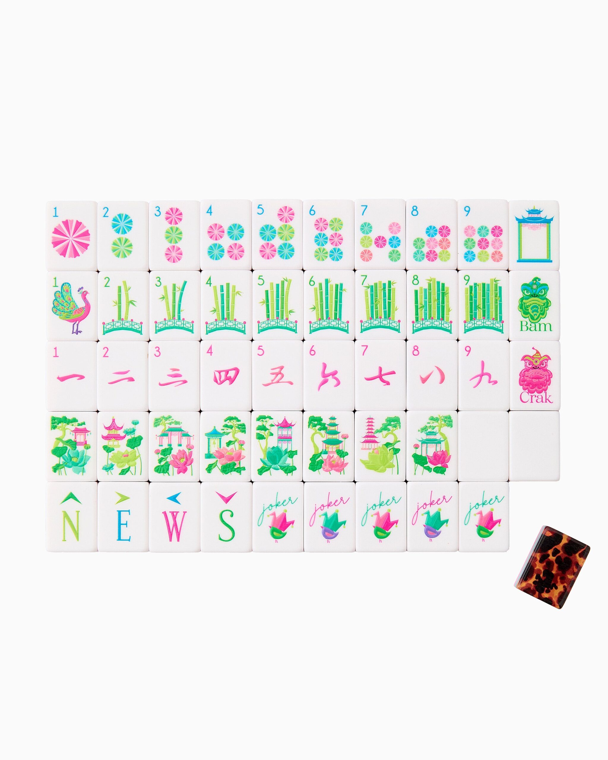 Bold Pink Teal American Mahjong Set - 160 Acrylic Tiles, Mat, Storage Bag & Accessories 1 Bold Pink Teal American Mahjong Set - 160 Acrylic Tiles, Mat, Storage Bag & Accessories
