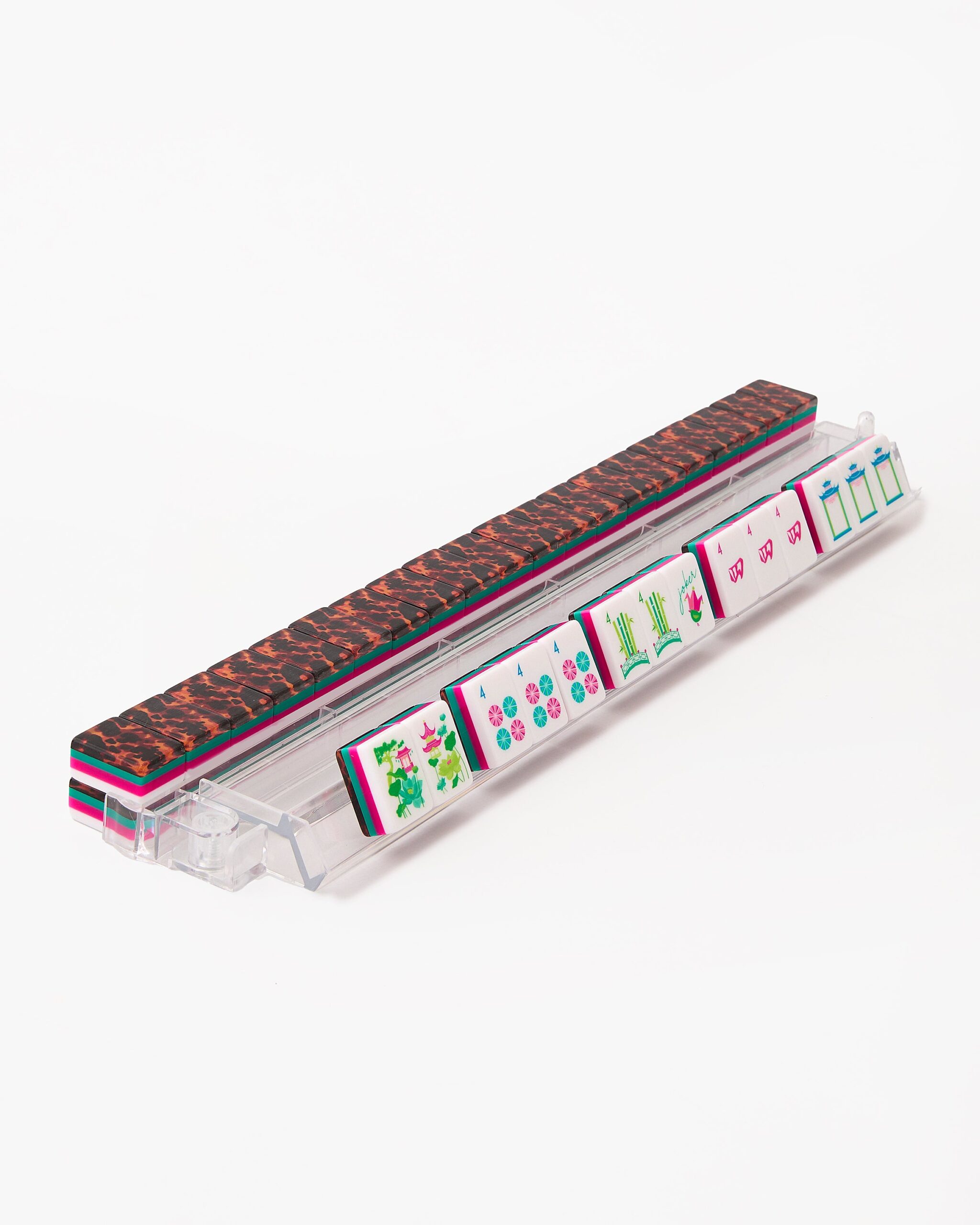 Bold Pink Teal American Mahjong Set - 160 Acrylic Tiles, Mat, Storage Bag & Accessories 4 Bold Pink Teal American Mahjong Set - 160 Acrylic Tiles, Mat, Storage Bag & Accessories - Image 4
