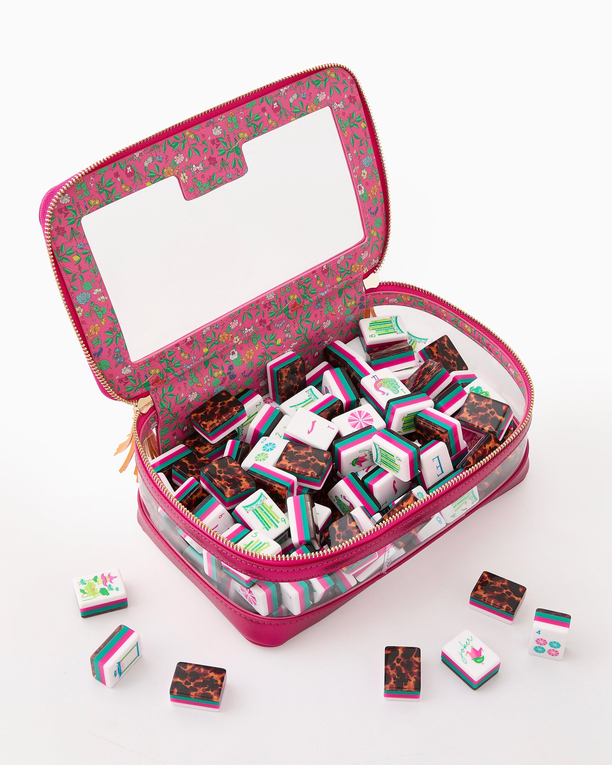 Bold Pink Teal American Mahjong Set - 160 Acrylic Tiles, Mat, Storage Bag & Accessories 5 Bold Pink Teal American Mahjong Set - 160 Acrylic Tiles, Mat, Storage Bag & Accessories - Image 5