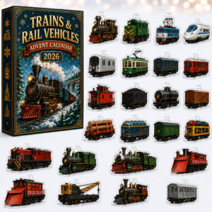 Trains &amp; Rail Vehicles Advent Calendar 2026 for Train and Railway Fans