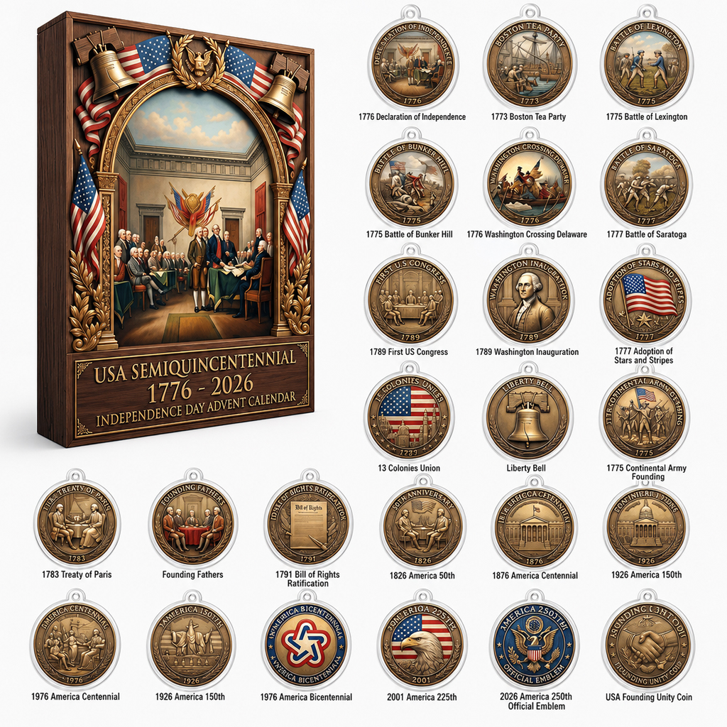 USA 250th Anniversary Semiquincentennial Advent Calendar 1 USA 250th Anniversary Semiquincentennial Advent Calendar
