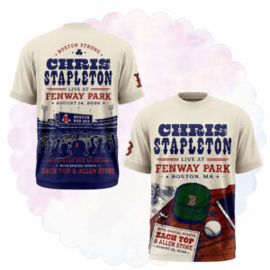 Unisex Boston Red Sox x Chris Stapleton 2026 Graphic Shirt for Baseball and Country Music Fans