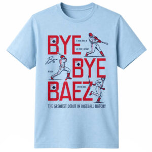 Unisex Bye Bye B&aacute;ez The Greatest Debut In Baseball History Graphic Shirt for Baseball Fans