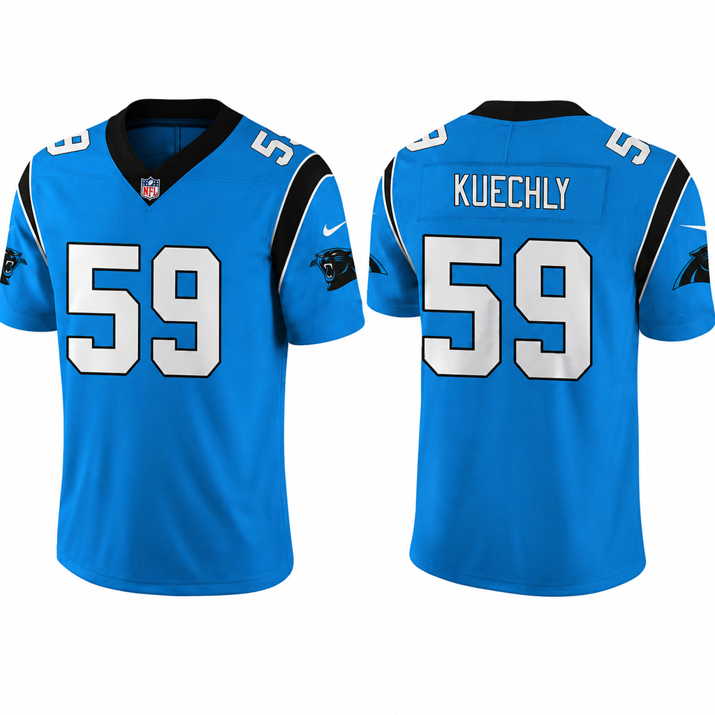 Unisex Carolina Panthers Luke Kuechly Number 59 Football Jersey for Football Fans 3 Unisex Carolina Panthers Luke Kuechly Number 59 Football Jersey for Football Fans - Image 3