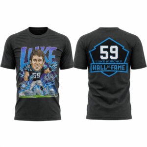 Unisex Carolina Panthers Luke Kuechly Number 59 Hall of Fame Class of 2026 Graphic Shirt for Football Fans