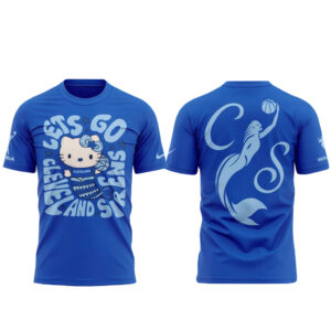 Unisex Cleveland Sirens x Hello Kitty Mermaid 2026 Graphic Shirt for Sports Fans