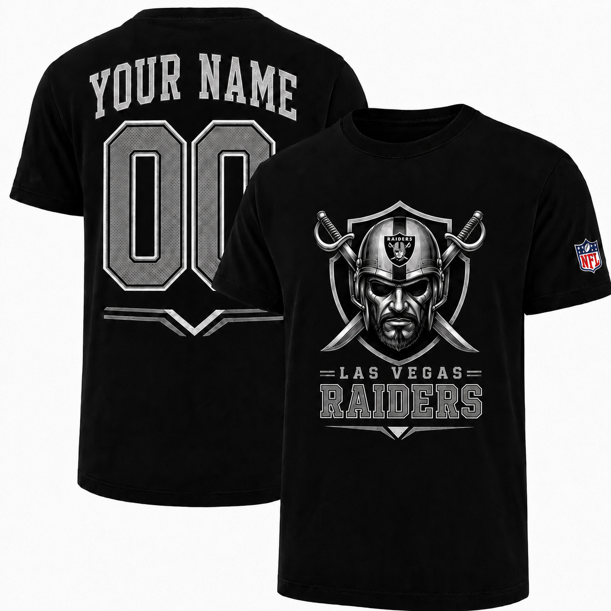 Unisex Custom Name And Number Las Vegas Raiders 2026 Graphic Shirt Version 1 for Football Fans 1 Unisex Custom Name And Number Las Vegas Raiders 2026 Graphic Shirt Version 1 for Football Fans