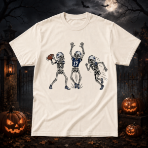 Unisex Dallas Cowboys Dancing Skeletons Halloween 2026 Graphic Shirt for Football Fans
